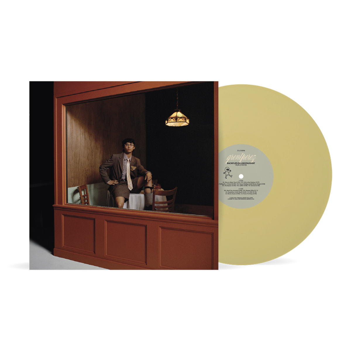 BACKFLIPS IN A RESTAURANT - Custard Vinyl – grentperez merch