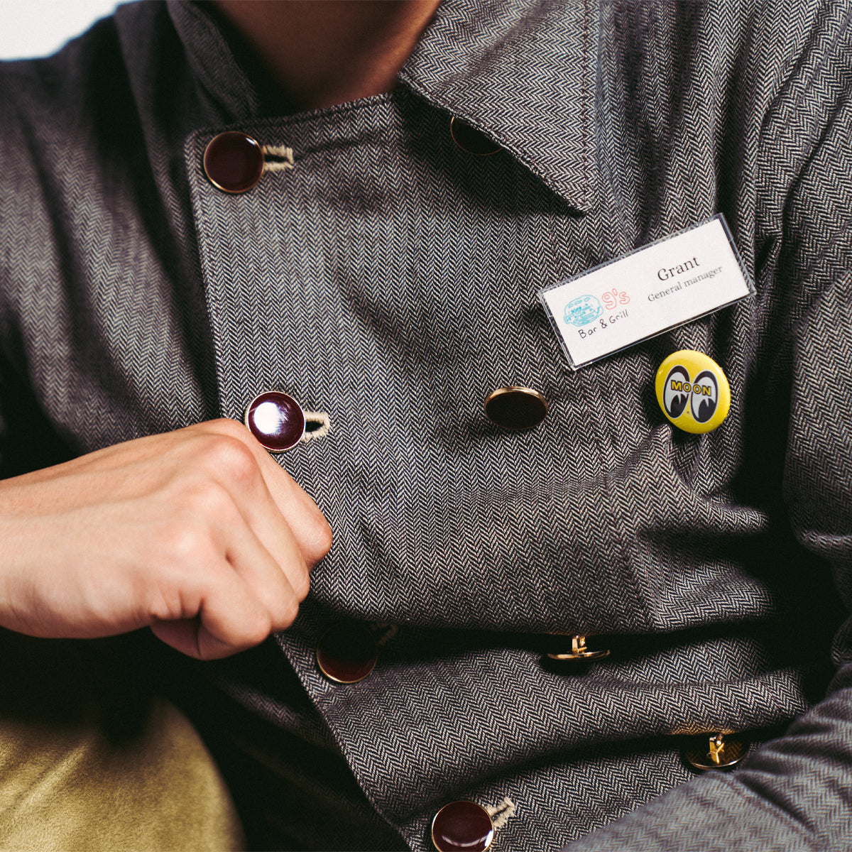 grentperez wearing a badge