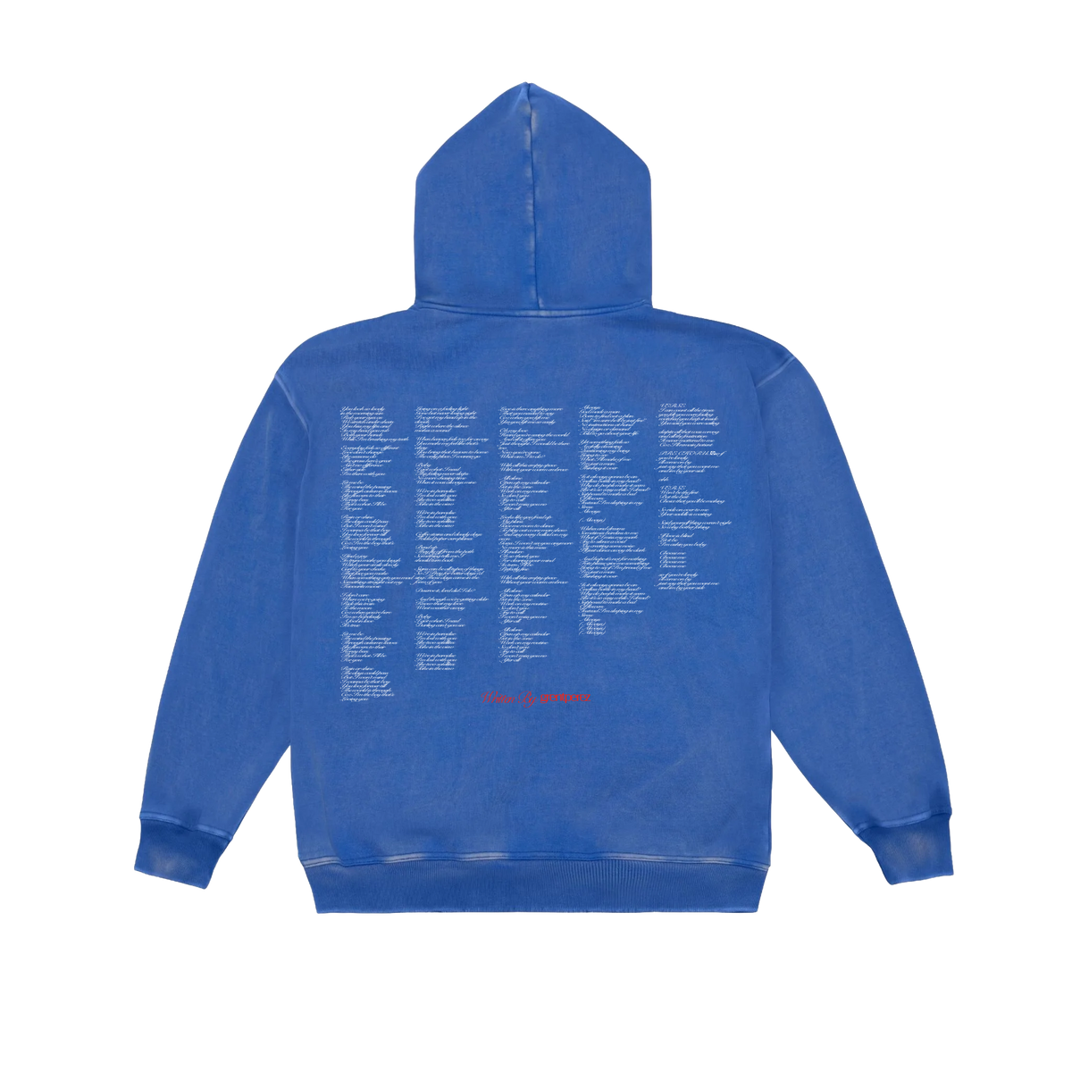 g00se Blue Zip Up Lyric Hoodie