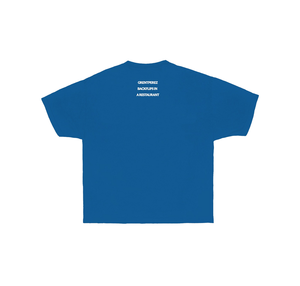 BLUE BACKFLIPS TEE