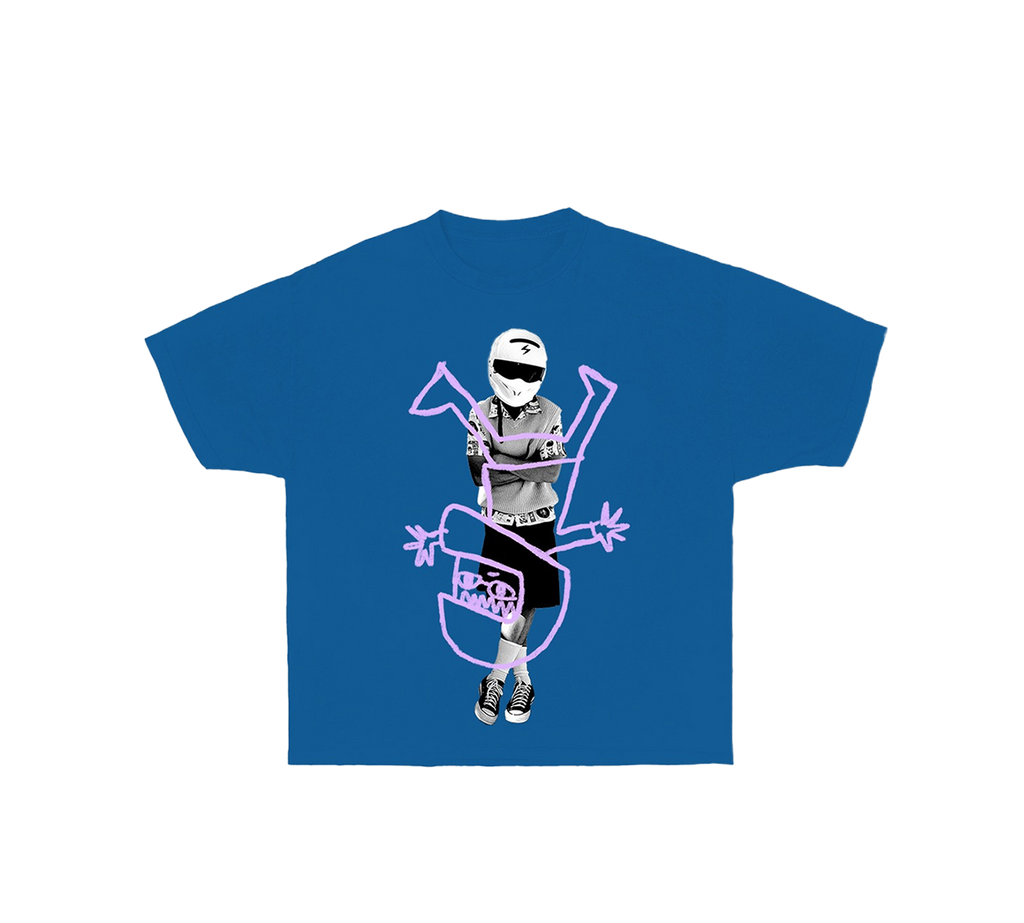 BLUE BACKFLIPS TEE