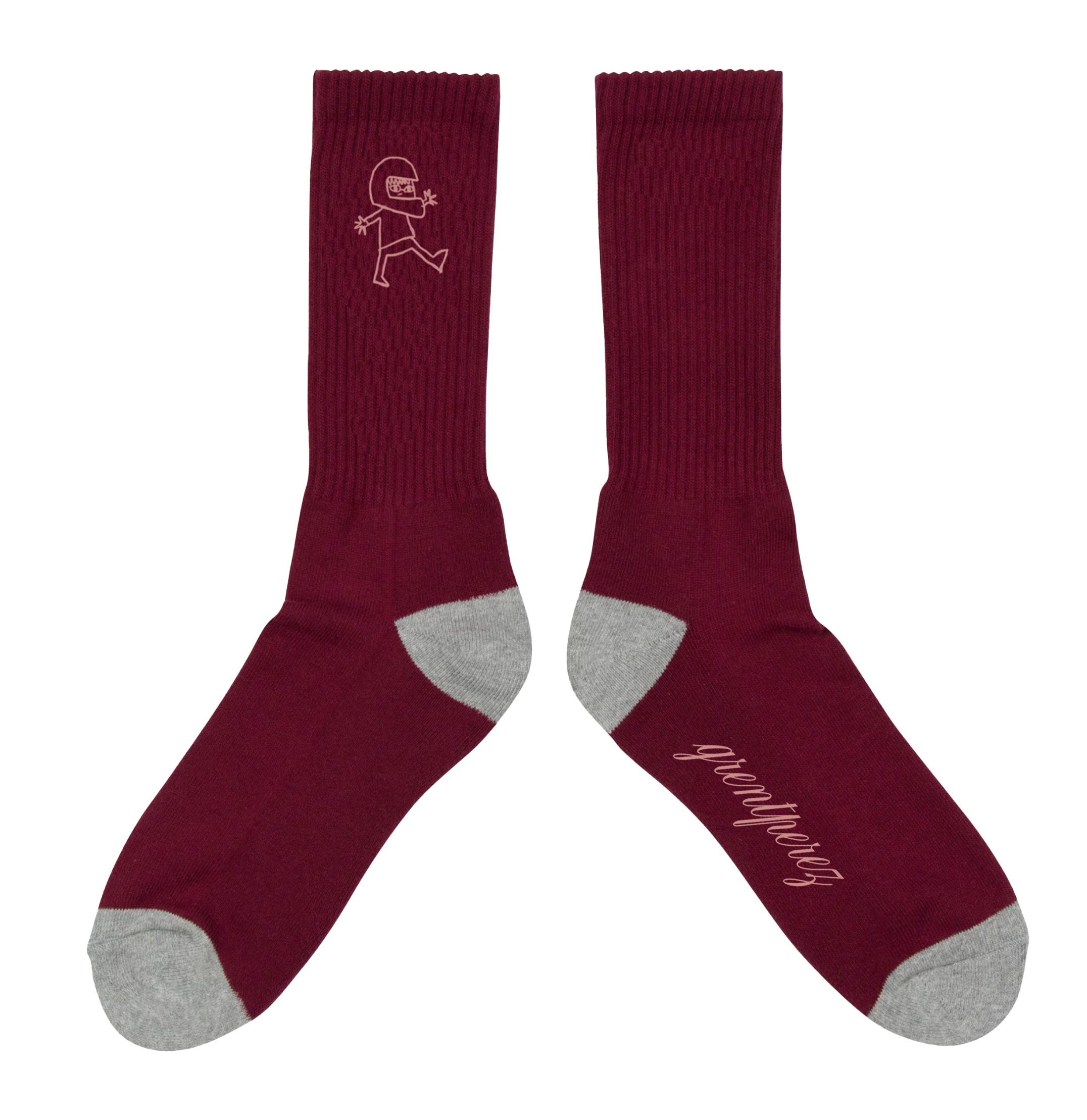 GRENTPEREZ TWO TONED GRAPHIC SOCKS