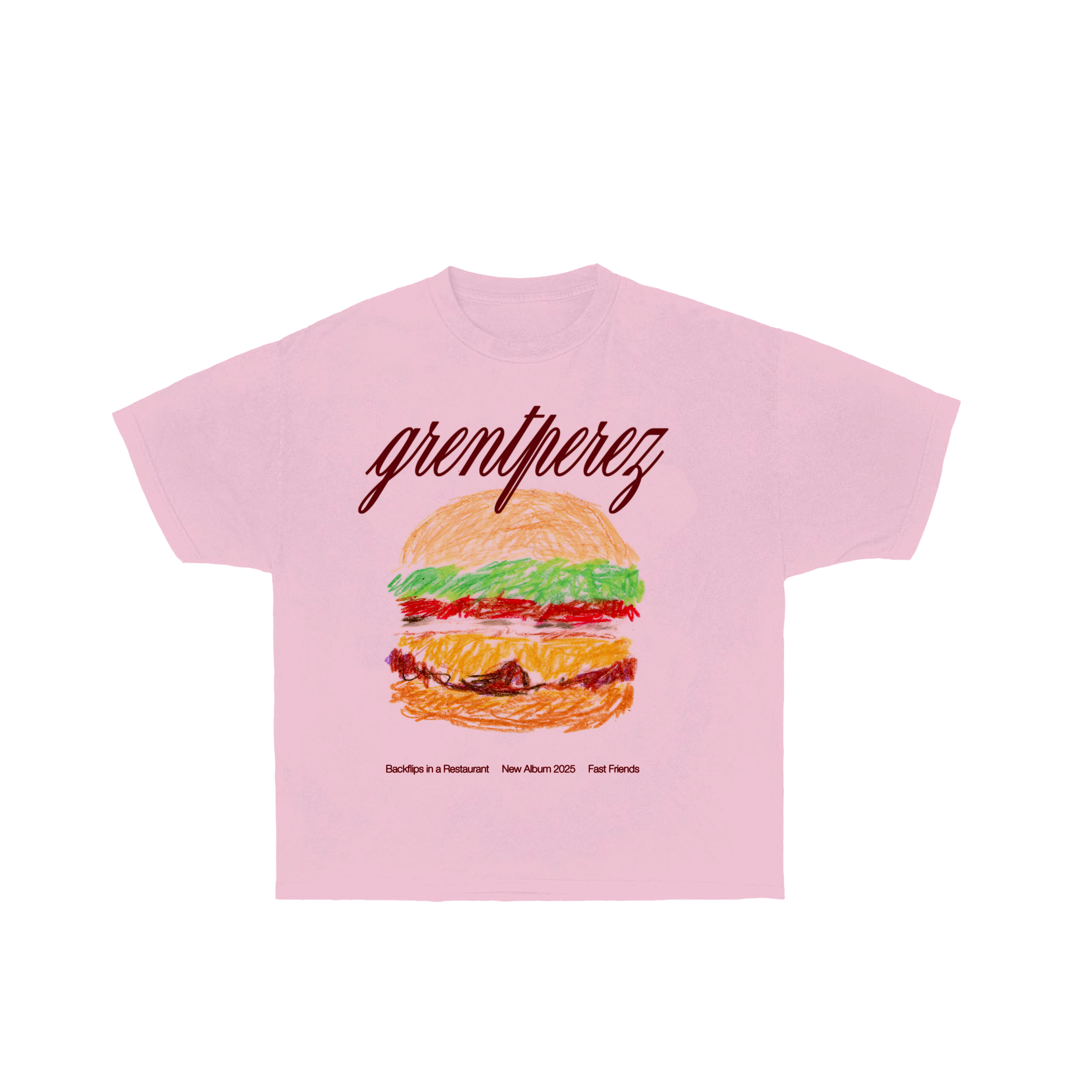 PINK CHEESEBURGER TEE