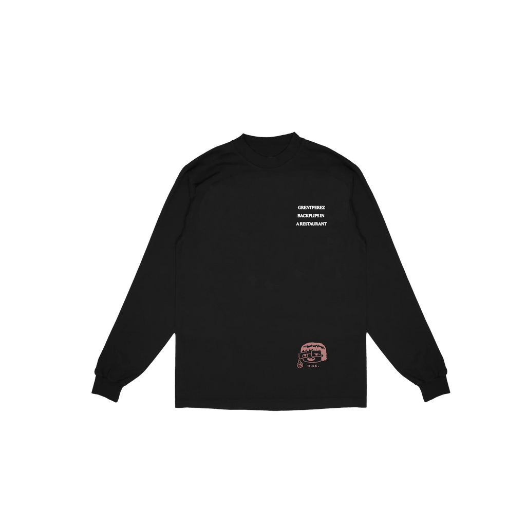 BLACK BACKFLIPS LONGSLEEVE TEE