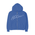 g00se Blue Zip Up Lyric Hoodie