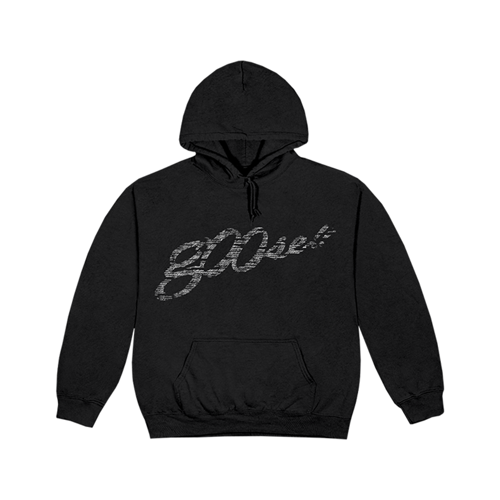 Black hoodie with g00se logo on front