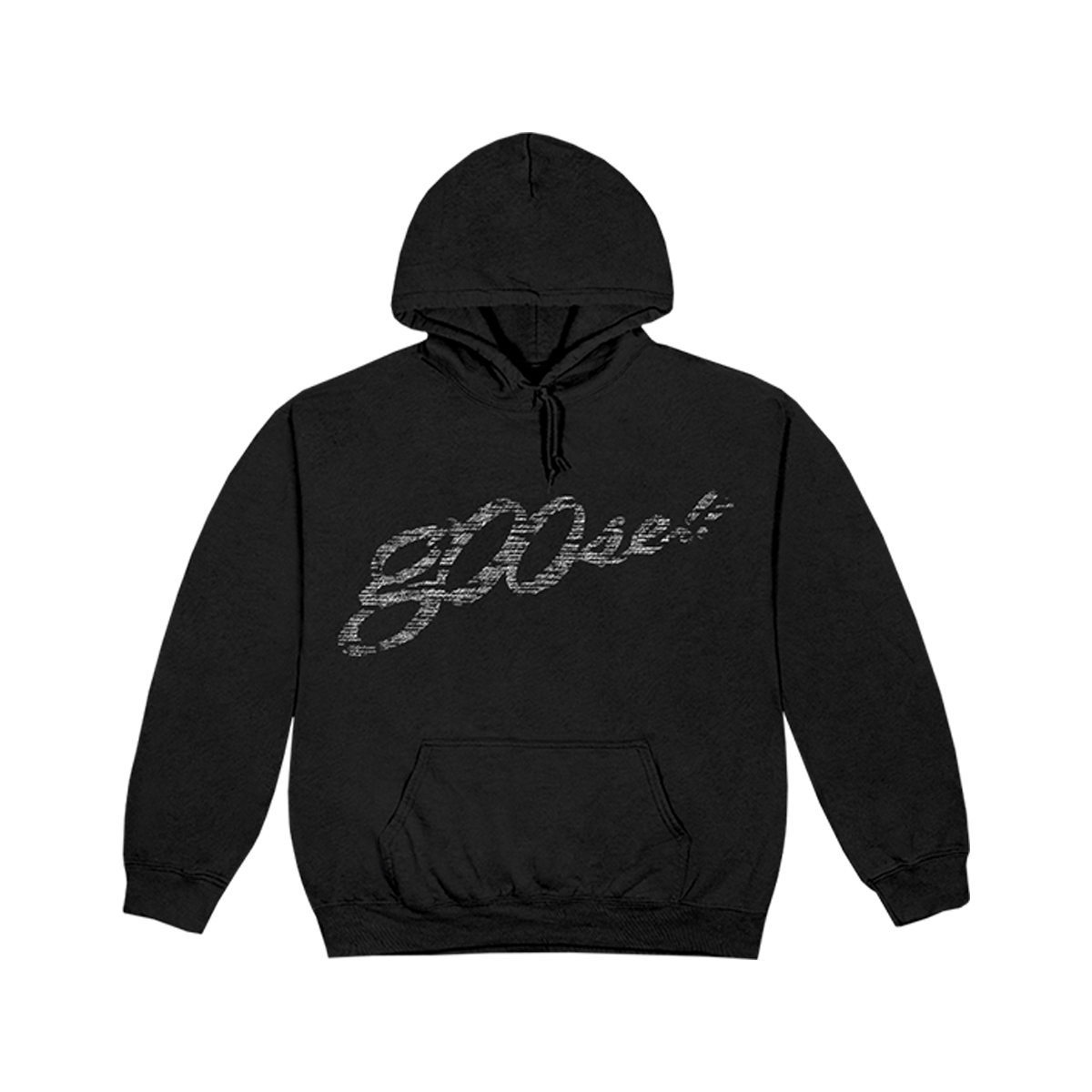 Black hoodie with g00se logo on front