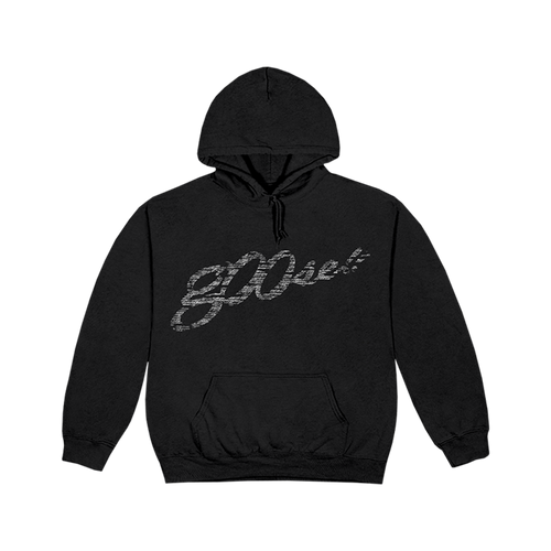 Black hoodie with g00se logo on front